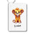 🦁 Personalisierter Schlüsselanhänger Löwen Baby - aninu - Schlüsselanhänger abgerundet