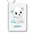 🐻‍❄️ Personalisierter Schlüsselanhänger Eisbären Baby - aninu - Schlüsselanhänger abgerundet